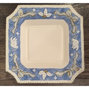 Vintage Claire Burke Christmas Holiday Collection Plate 2001